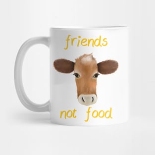 Friends not food cow Mug